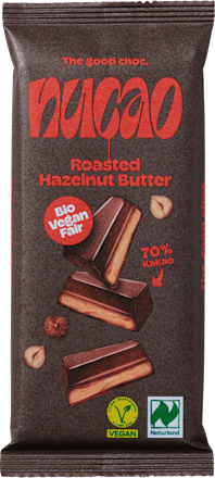 Schokolade, Roasted Hazelnut Butter, vegan nucao