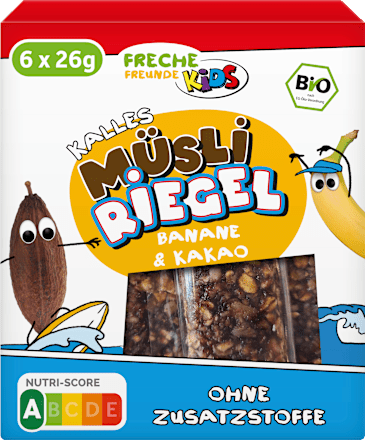 Fruchtriegel Banane und Kakao ab 3 Jahren Freche Freunde
