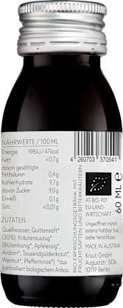 Bitter Wildkräuter-Shot kruut