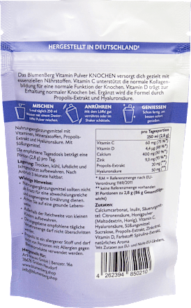 Vitaminpulver Knochen 31 Portionen BlumenBerg