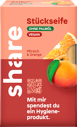 Seifenstück Pfirsich & Orange share