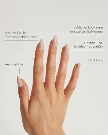 Künstliche Nägel Press Ons Medium Almond Toffee Doonails