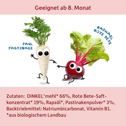 Freche Freunde Babykeks Rübchen Rote Bete & Pastinake, ab dem 8. Monat ...