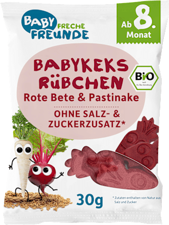 Freche Freunde Babykeks Rübchen Rote Bete & Pastinake, ab dem 8. Monat ...