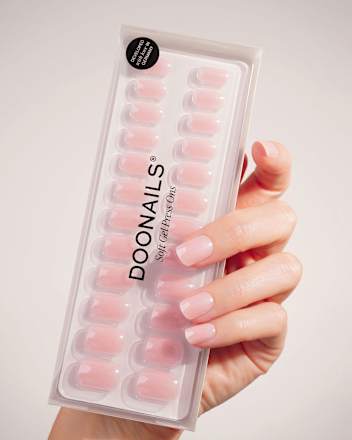 Künstliche Nägel, Soft Gel Press Ons Jetset Extra Short Square Doonails