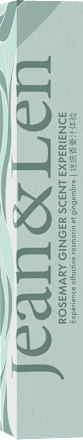 Eau de Parfum Rosemary Ginger Scent Experience Jean&Len