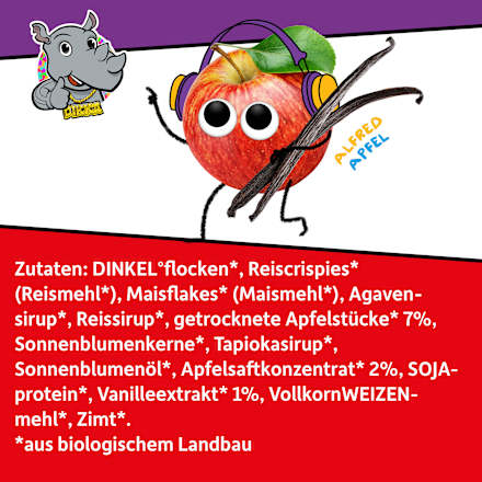Kindersnack Knusperkugeln Apfel & Vanille Freche Freunde