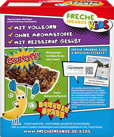 Fruchtriegel Banane und Kakao ab 3 Jahren Freche Freunde