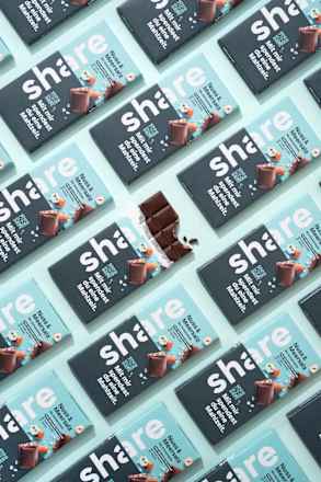 Schokolade, Nuss & Meersalz 55 % Kakao share