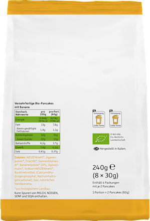 Kindersnack Pancakes fluffig mit Banane Freche Freunde
