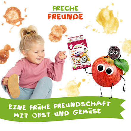 Quetschie viel Frucht, ab 6 Monaten, (4x100 g) Freche Freunde