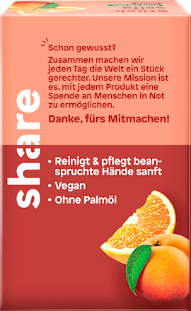 Seifenstück Pfirsich & Orange share