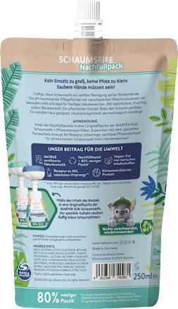 Schaumseife Paw Patrol blau, Nachfüllpack Mabyen
