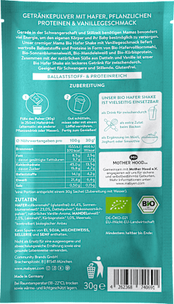 Proteinpulver Mama Hafer Shake sortiert Mabyen