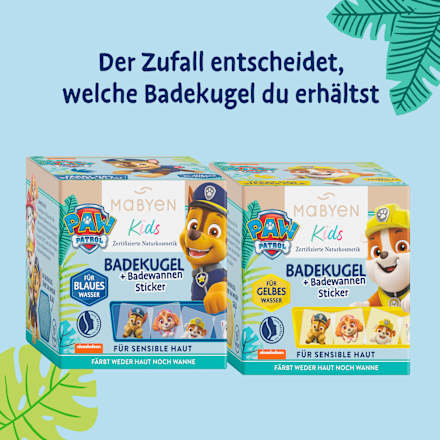 Badezusatz Kugel & Sticker Paw Patrol Mabyen