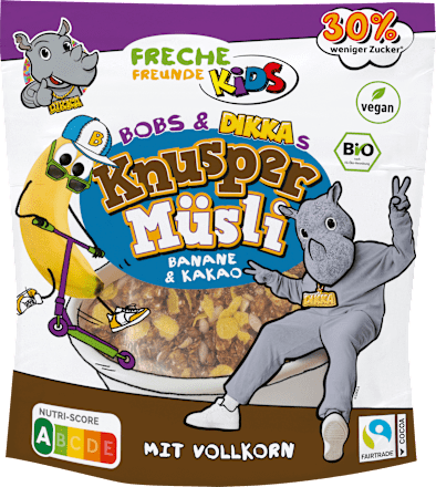 Kindermüsli Knuspermüsli Banane & Kakao Freche Freunde