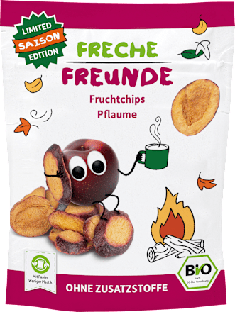 Kindersnack Fruchtchips Pflaume, ab 3 Jahren Freche Freunde