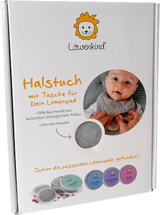Halstuch mini grau Löwenkind