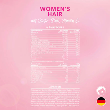 Haarvitamine für Frauen (60 Stück) IvyBears