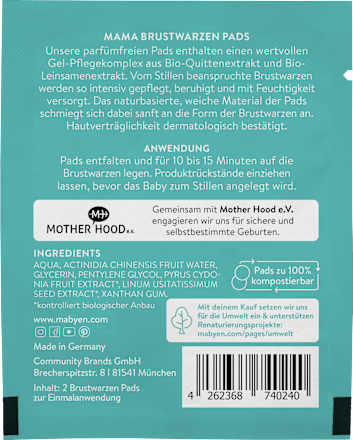 Mama Brustwarzen Pads (10 Paar) Mabyen