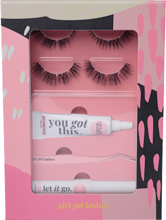 Künstliche Wimpern Starterset mit Wimpernkleber, Remover & Applikator GirlGotLashes
