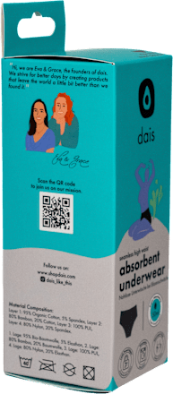 Blasenschwäche Unterwäsche schwarz, Größe M dais