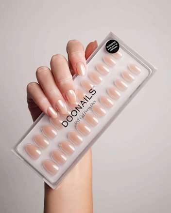 Künstliche Nägel, Soft Gel Press Ons Prosecco Short Round Doonails