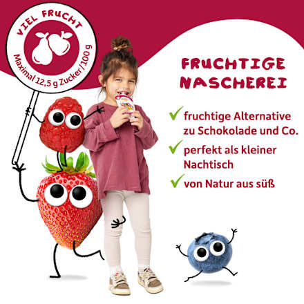 Quetschie Apfel, Pfirsich & Erdbeere ab 6 Monaten Freche Freunde