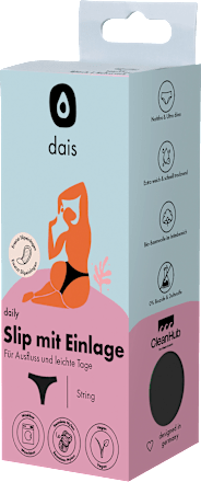 Periodenunterwäsche Slip schwarz Gr. L dais