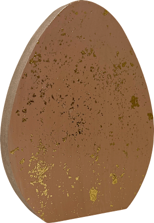 Holzaufsteller, Ei gesprenkelt, apricot-gold Dekorieren & Einrichten