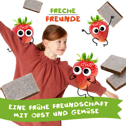Fruchtriegel Apfel & Erdbeere ab 3 Jahren Freche Freunde