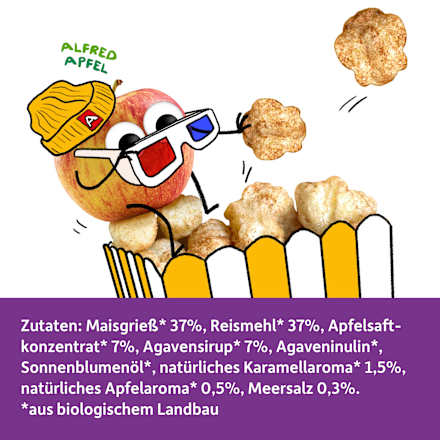 Kindersnack Poppies Apfel-Karamell Style Freche Freunde