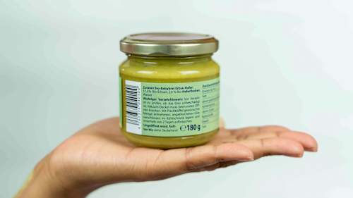 Gemüse Erbse-Hafer ab dem 7. Monat Sprösslinge