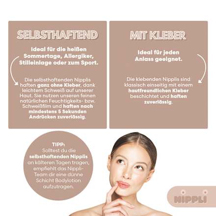 Nippelcover mit Kleber Bronze (2 Paar) NIPPLI EUROPE GmbH