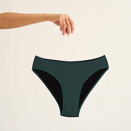 Perioden Badeslip Grün, Gr. 36 ooia