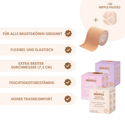 Brust Tape Bronze + Nippelcover NIPPLI EUROPE GmbH