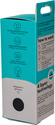 Blasenschwäche Unterwäsche schwarz, Größe M dais