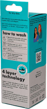 Blasenschwäche Unterwäsche schwarz, Größe M dais