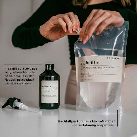 Spülmittel mit natürlicher Reinigungskraft nordesign