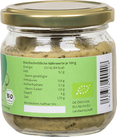 Gemüseaufstrich Zucchini & Basilikum HistaFood