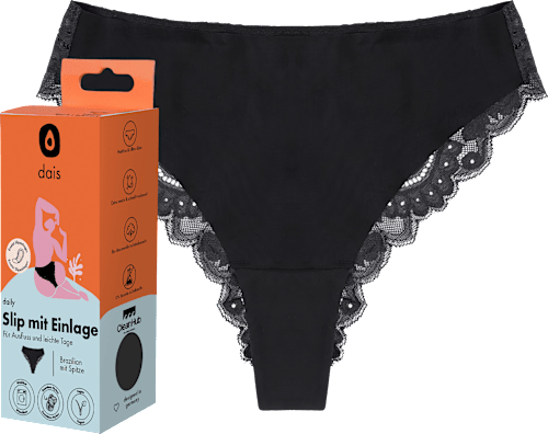 Periodenunterwäsche Slip schwarz Gr. S dais