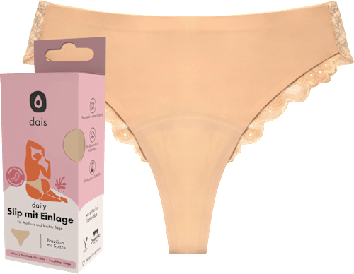 Periodenunterwäsche Slip beige Gr. XL dais