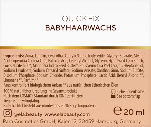 Quick Fix Babyhaarwachs éla natural beauty by Pamela Reif