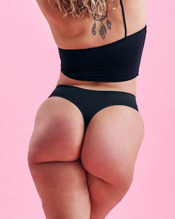 Periodenunterwäsche Seamless Tanga Schwarz, Gr. 40 The Female Company