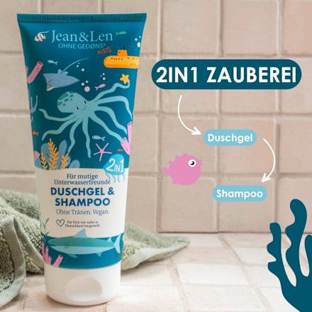 Kinder Dusche &Shampoo Unterwasserfreunde  Jean&Len