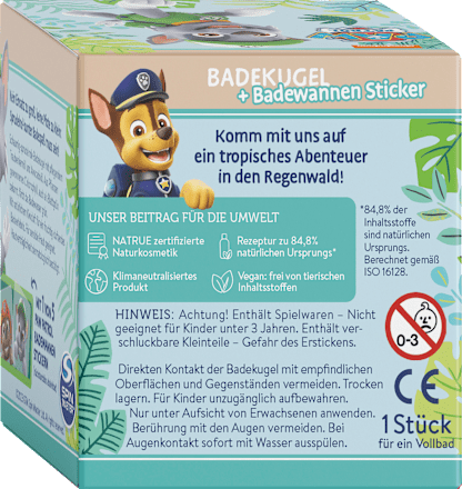 Kinder Badezusatz Badekugel Paw Patrol Mabyen