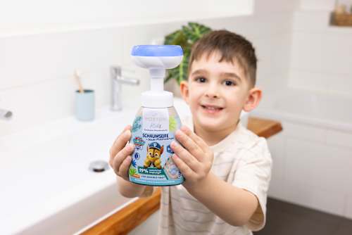 Detské penové mydlo Paw Patrol - modré - náhradná náplň Mabyen