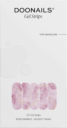 UV Gel Nagelfolien, Gel Strips Rose Marble Doonails