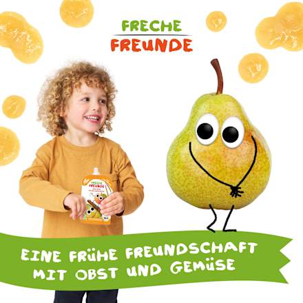 Quetschie Apfel, Birne mit Zimt, Reis & Dinkel ab 6 Monaten  Freche Freunde