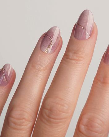 UV Gel Nagelfolien, Gel Strips Rose Marble Doonails